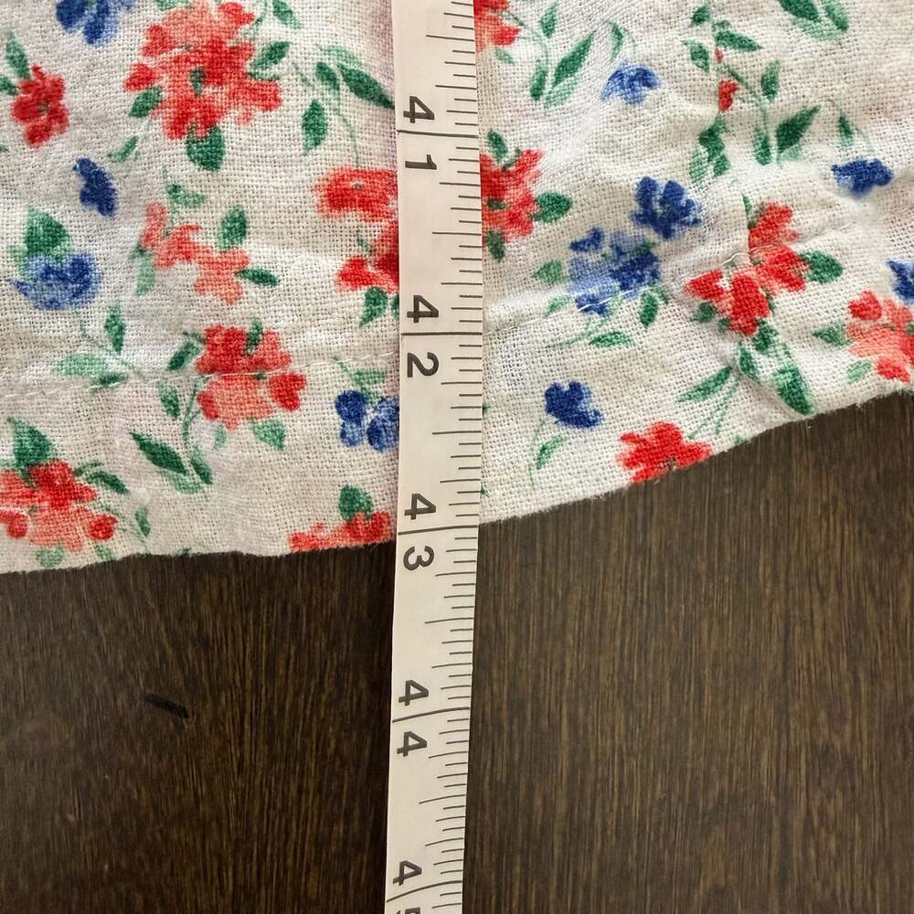 Old Navy Linen Blend Cottagecore Floral Sundress Midi Dress Smocked Back S - Picture 6 of 7
